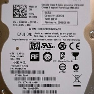 SEAGATE ST320LT007 9ZV142-035 Laptop Hard Drive