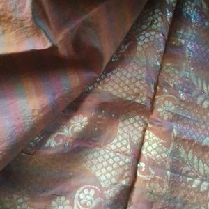 Handloom Cotton Silk Multi Color Zari Border