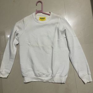 White Hooded Sweat Tshirt