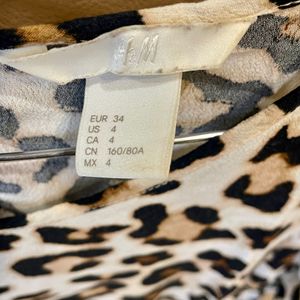 H&M Animal Print Top