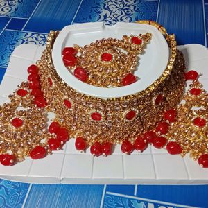 Red Necklace Set For Womens And Girls