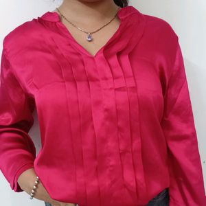 Red Silk Shirt