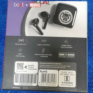 Boat×Marvel Earbuds Bluetooth Airdopes131)