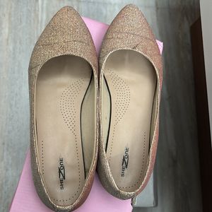 Women Peach Ballerinas