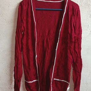 Ladies Winter Fashion Shrug Sweater Maroon