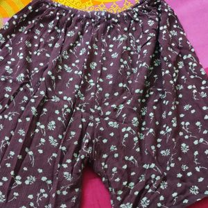 Women Maroon Shorts