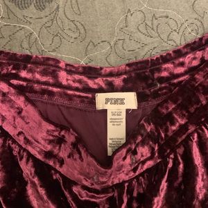 Cute Velvet Pink Short