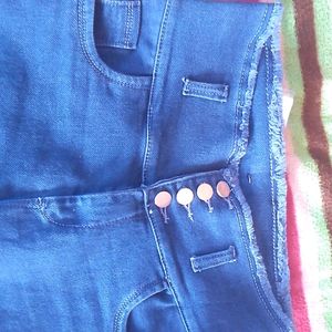 Four Button Jeans For Womens