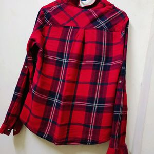 Red Chex Shirt For Women