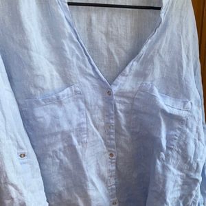 ZARA blue Cotton Shirt