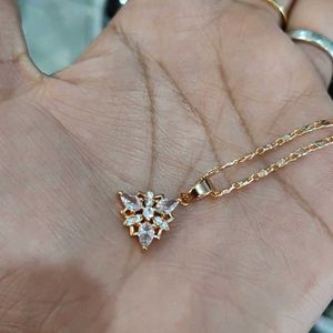 1gm Gold Chain With Beautiful Pendant