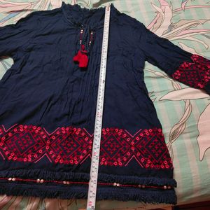 Navy Blue Coloured Top For Women