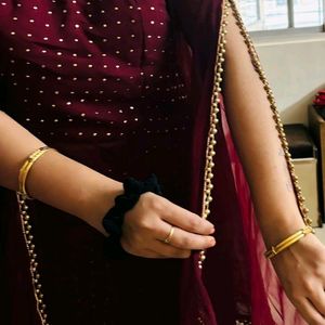 Maroon Patiala Dress