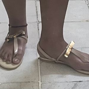 Gold Now Sandals