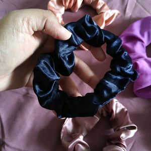 6 Scrunchies Multicolour Multicolor