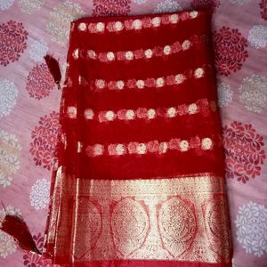 Organza Saree With Blouse