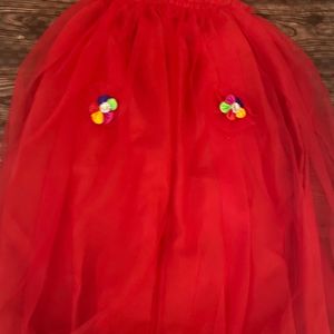 Red Butterfly Wings Frock