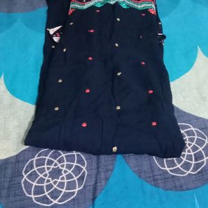 Fully Embroidery Rayon Anarkali Kurti