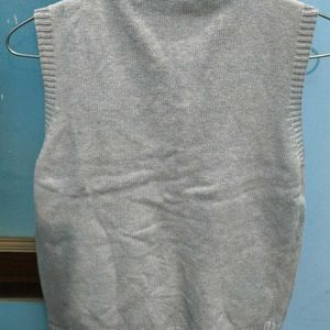 Grey Unisex Korean Sweater Vest