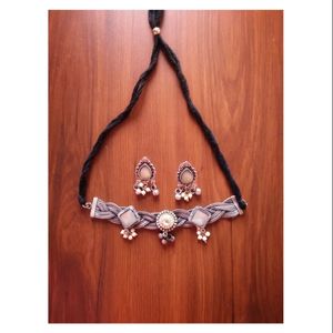 Silver Choker Set