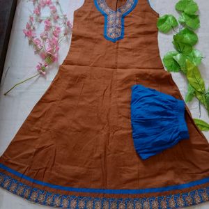 Anarkali Kurti Plazo Set