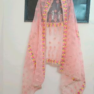 Suit  With Heavy Dupatta