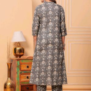 Pure Cotton Kurti & Pant with Dupatta (3pcs)