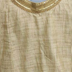 JUTE SUIT WITH HEAVY DUPATTA