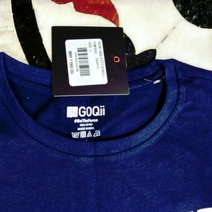 Dark Blue Long Sleeves "GoQii" Branded T-shirt 💙