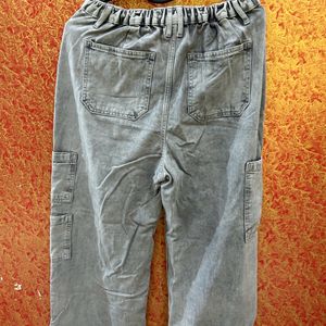 Grey Cargo Jeans