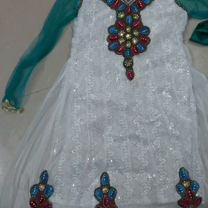 Anarkali Frock With Pajami Dupatta