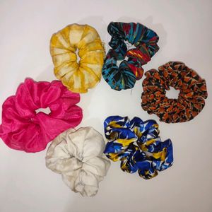 Scrunchies - Set Of 6