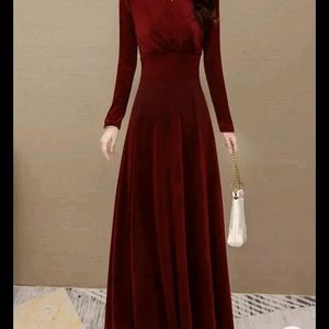 Red Velvet Gown