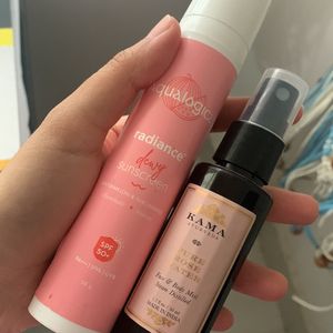 Kama Ayurveda Toner & Aqualogica Sunscreen