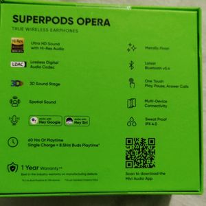 (New) MIVI SuperPoda Opera Icy Black With Invoice