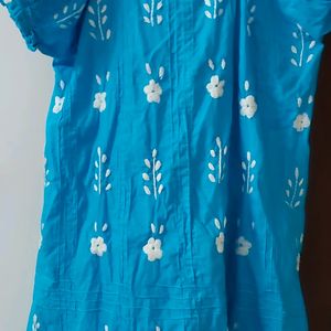 Beautiful Blue Color Night Gown 46 Size