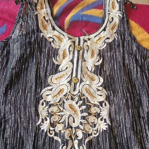 Cotton Kurta New Like Condition Embroidered