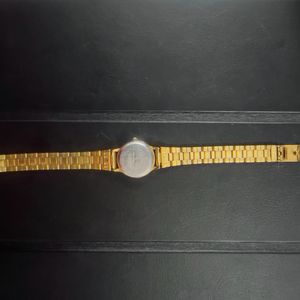 Maxima Stainless Steel Analog Gold Dial