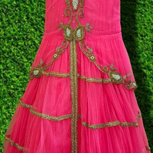 Radiant Pink Princess Gown