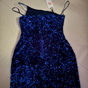 Sparkly Navy Blue Sequins Dress (Brand New)