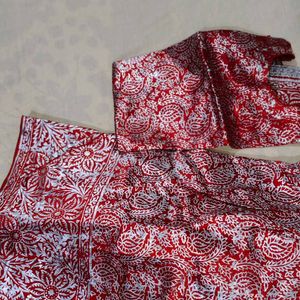 Chhapa Garara Suit Set For Girls