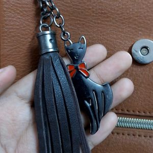 Keychain ( Cat + Tassel )