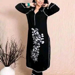 beautiful Kadai kurti pant set