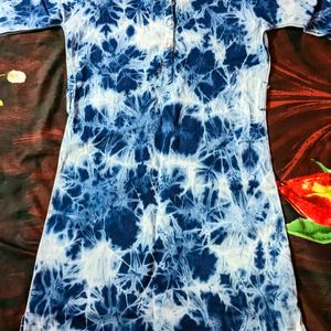 Imported Midi Blue Denim Classy Dress