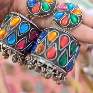 Multicolour Jhumka