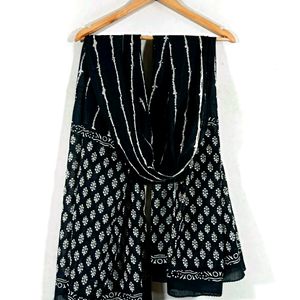 Black & White Dupatta (Women)