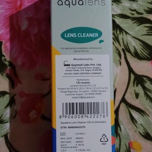 Aqualens Lens Cleaner Solution Lenskart 💙