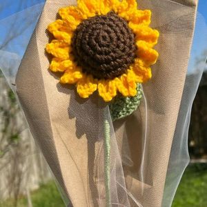 Sunflower Crochet Bouquet