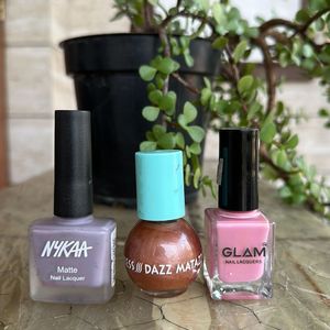 Brand New Pack Of 3 Nail Paints