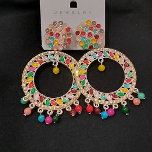 Trendy Multicolour Earring
